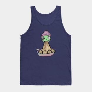 Frog Eating Ramen (Kawaii Edition Tank Top